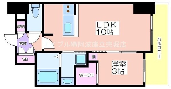 セレニテ桜川駅前プリエの物件間取画像